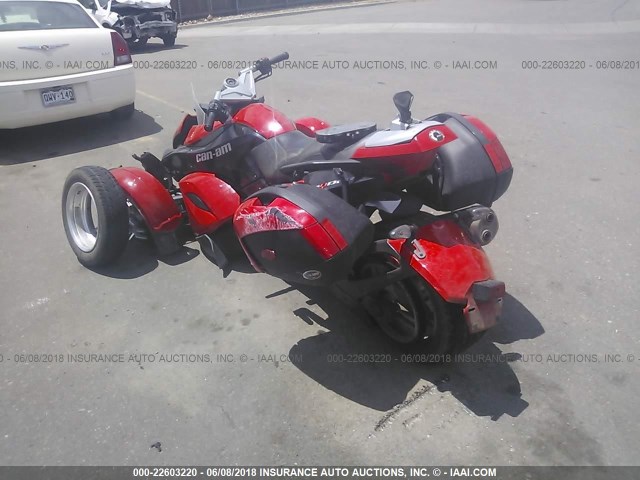 2BXJAXA159V002547 - 2009 CAN-AM SPYDER ROADSTER RS RED photo 3