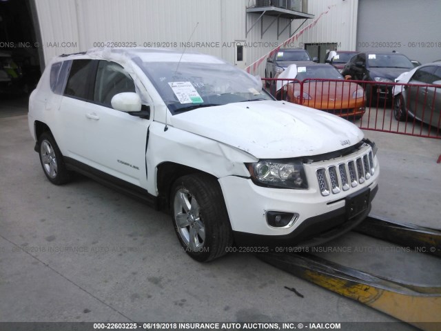 1C4NJCCB3FD335269 - 2015 JEEP COMPASS LIMITED WHITE photo 1