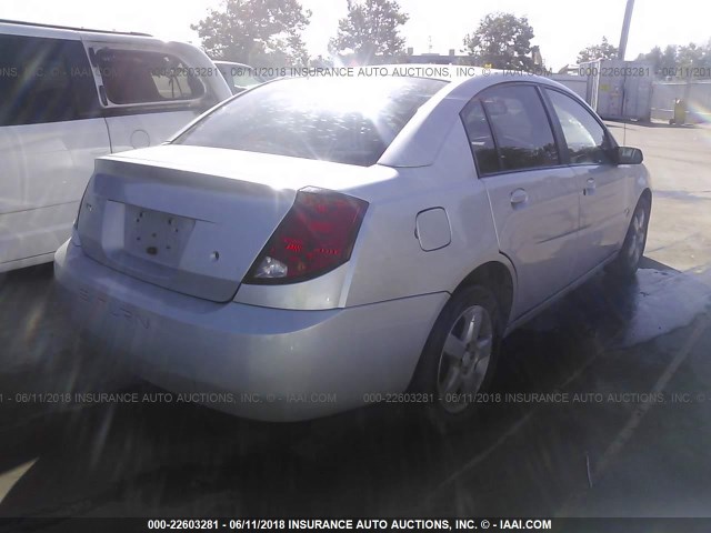 1G8AL55F06Z182223 - 2006 SATURN ION LEVEL 3 SILVER photo 4