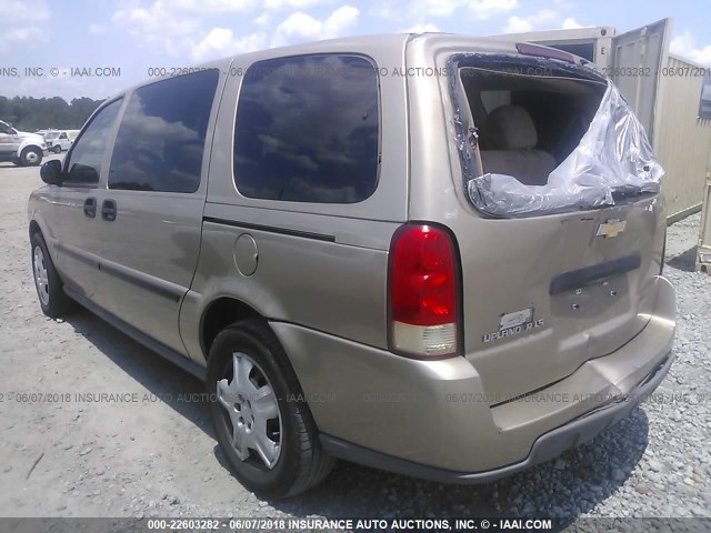 1GNDV23L16D114327 - 2006 CHEVROLET UPLANDER LS TAN photo 3