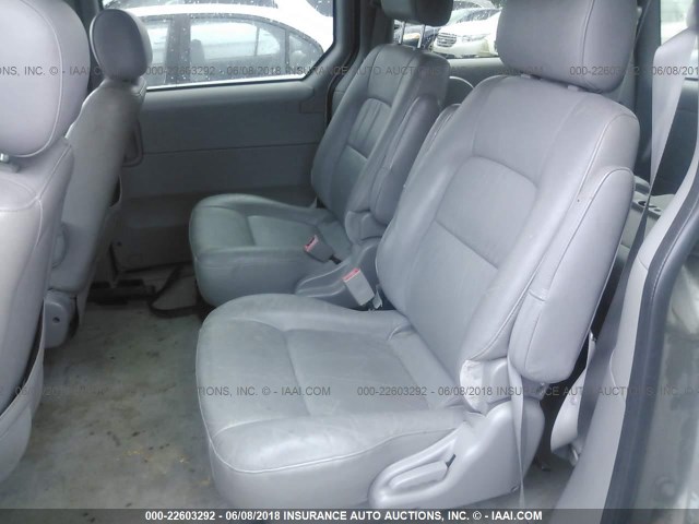 KNDUP131246579034 - 2004 KIA SEDONA EX/LX SILVER photo 8