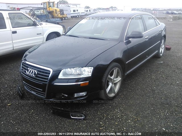 WAUMV94E89N003674 - 2009 AUDI A8 L QUATTRO BLACK photo 2