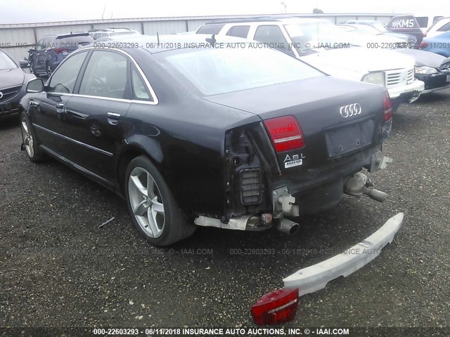 WAUMV94E89N003674 - 2009 AUDI A8 L QUATTRO BLACK photo 3