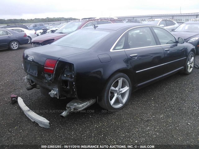 WAUMV94E89N003674 - 2009 AUDI A8 L QUATTRO BLACK photo 4