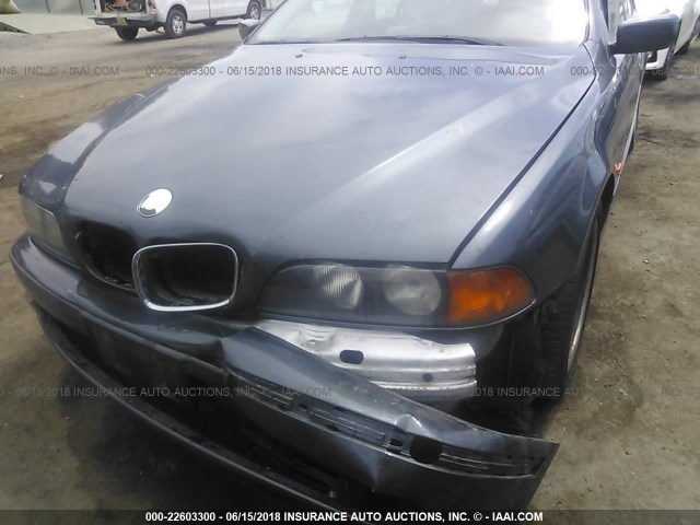 WBADM6343YGU24943 - 2000 BMW 528 I AUTOMATIC BLUE photo 6