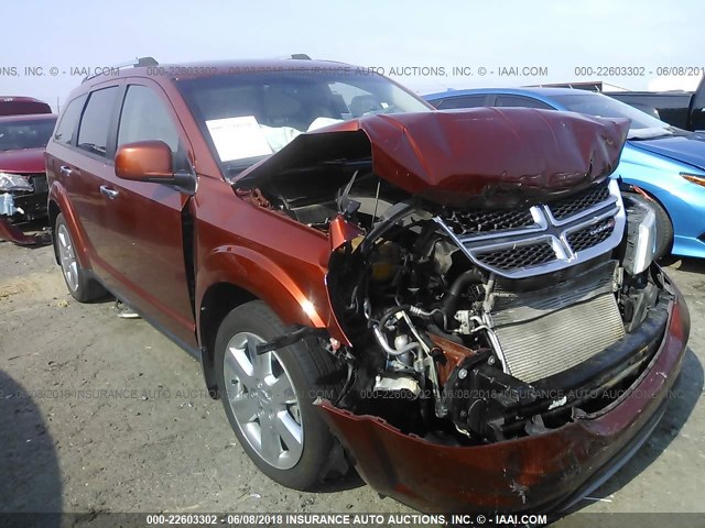 3C4PDCDG5CT283014 - 2012 DODGE JOURNEY CREW ORANGE photo 1