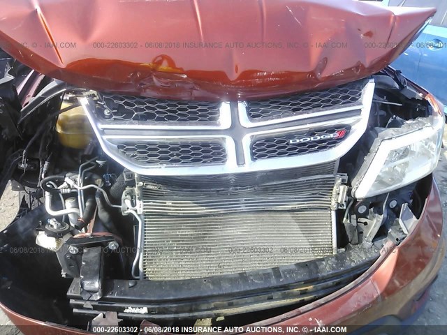 3C4PDCDG5CT283014 - 2012 DODGE JOURNEY CREW ORANGE photo 6