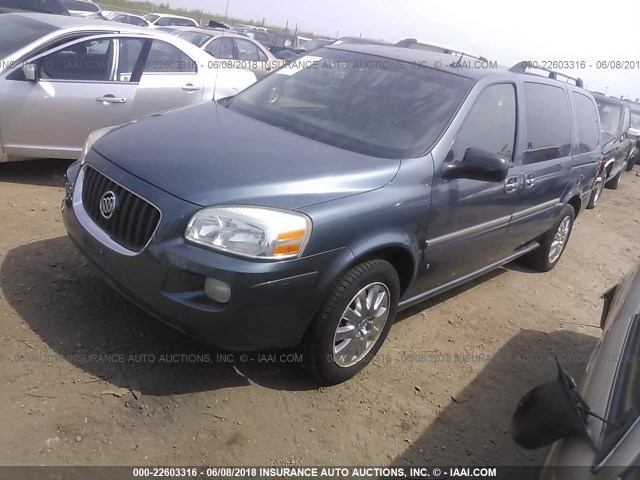 5GADV33W47D160357 - 2007 BUICK TERRAZA CXL Dark Blue photo 2