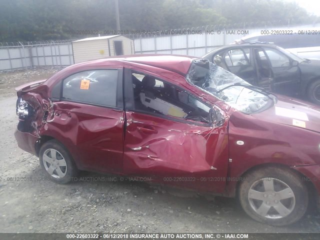 KL1TD56658B137730 - 2008 CHEVROLET AVEO LS RED photo 6