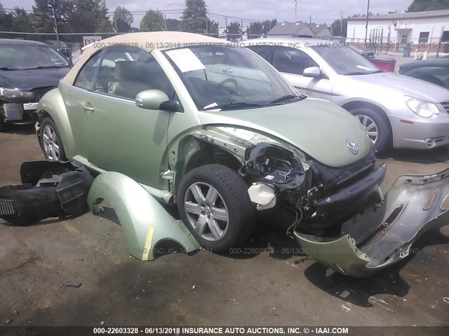 3VWRF31Y37M403681 - 2007 VOLKSWAGEN NEW BEETLE CONVERTIBLE OPTION PKG 1 GREEN photo 1