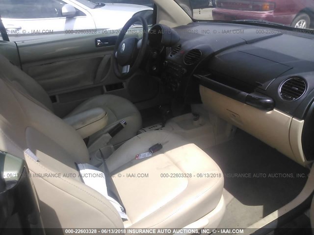 3VWRF31Y37M403681 - 2007 VOLKSWAGEN NEW BEETLE CONVERTIBLE OPTION PKG 1 GREEN photo 5