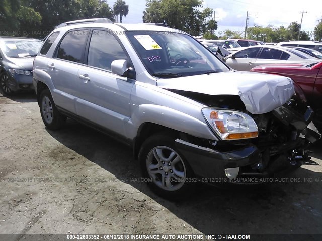 KNDJF723X67153648 - 2006 KIA NEW SPORTAGE  SILVER photo 1