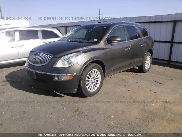 5GAER23D49J103565 - 2009 BUICK ENCLAVE CXL Marron photo 2