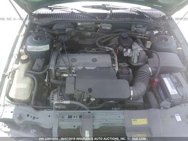 1G3NL52T5VM319928 - 1997 OLDSMOBILE ACHIEVA SL GREEN photo 10