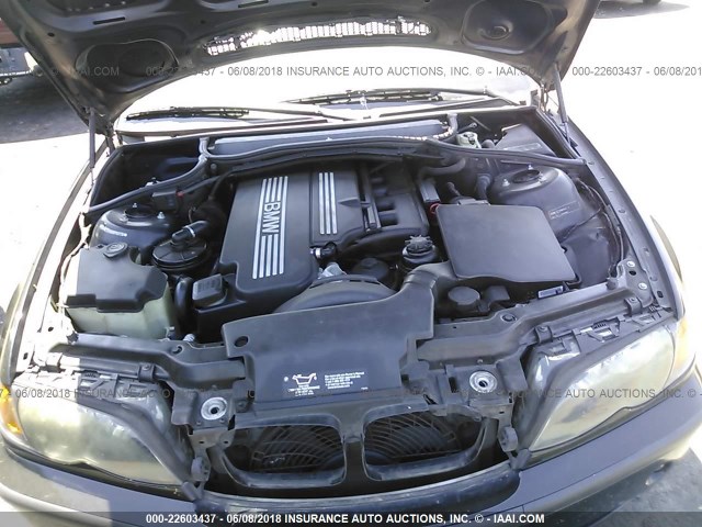WBAAZ33494KP88116 - 2004 BMW 325 IS SULEV BLACK photo 10