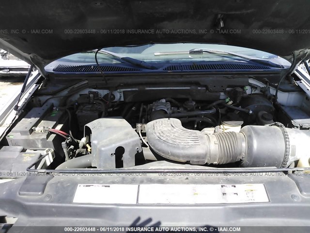 1FTRX17L4YNC33693 - 2000 FORD F150 ვერცხლისფერი ფოტო 10