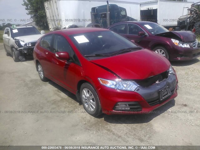 JHMZE2H75DS004415 - 2013 HONDA INSIGHT EX RED photo 1