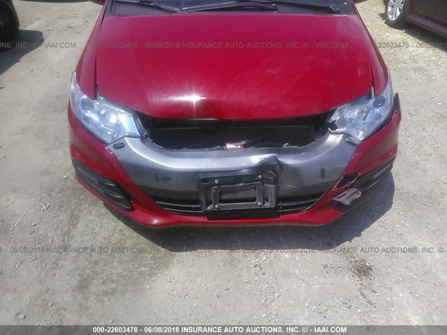 JHMZE2H75DS004415 - 2013 HONDA INSIGHT EX RED photo 6