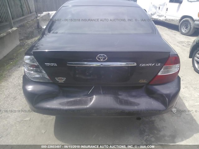 4T1BE32K54U915799 - 2004 TOYOTA CAMRY LE/XLE/SE 黑色 照片 6
