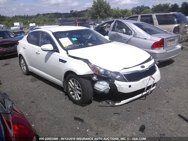 KNAGM4A76C5283501 - 2012 KIA OPTIMA LX WHITE photo 1