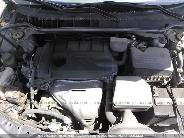 4T4BF3EK0BR146592 - 2011 TOYOTA CAMRY SE/LE/XLE GRAY photo 10