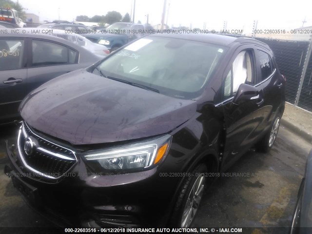 KL4CJESB0HB087107 - 2017 BUICK ENCORE PREFERRED Kastanienbraun Foto 2