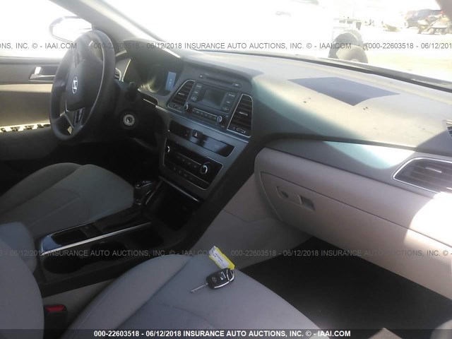 5NPE24AF1GH395992 - 2016 HYUNDAI SONATA SE BLUE photo 5
