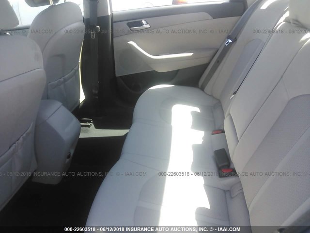 5NPE24AF1GH395992 - 2016 HYUNDAI SONATA SE BLUE photo 8