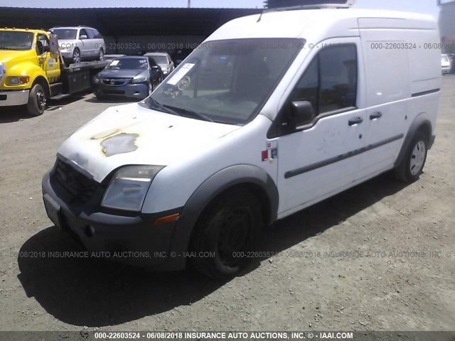 NM0LS7AN8BT067969 - 2011 FORD TRANSIT CONNECT XL WHITE photo 2