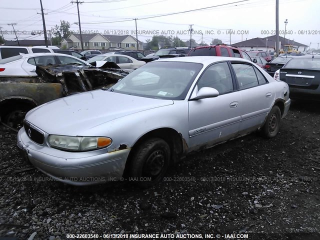 2G4WS52J121268677 - 2002 BUICK CENTURY CUSTOM SILVER photo 2