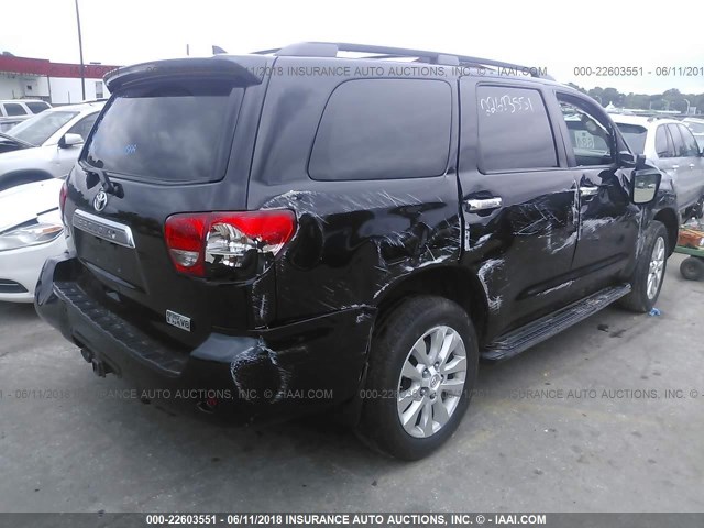 5TDDY5G10DS088640 - 2013 TOYOTA SEQUOIA PLATINUM BLACK photo 4