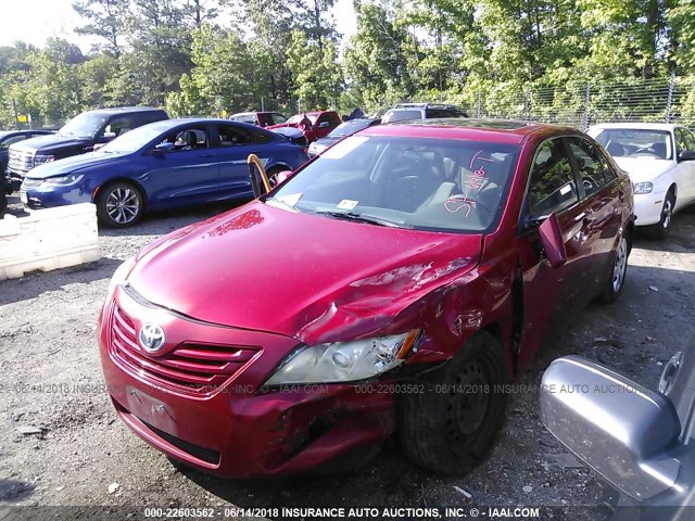 4T1BE46KX9U266413 - 2009 TOYOTA CAMRY SE/LE/XLE RED photo 2