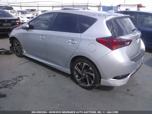 JTNKARJEXHJ545354 - 2017 TOYOTA COROLLA IM SILVER photo 3