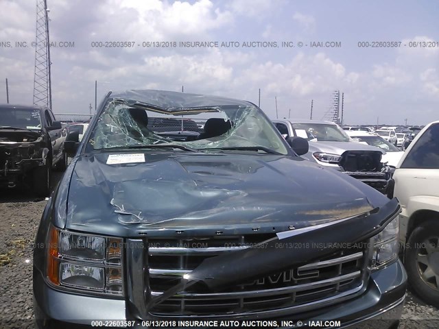 1GTN1TEXXBZ245929 - 2011 GMC SIERRA C1500 Light Blue photo 6