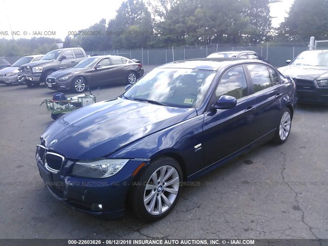 WBAPK5C52BA995565 - 2011 BMW 328 XI SULEV BLUE photo 2