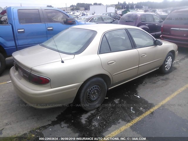 2G4WS52J941292745 - 2004 BUICK CENTURY CUSTOM Champagne photo 4