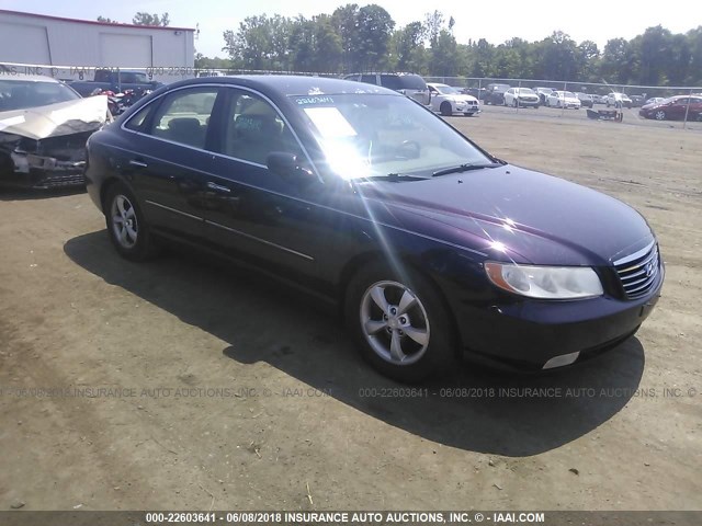 KMHFC46F36A071213 - 2006 HYUNDAI AZERA SE/LIMITED PURPLE photo 1