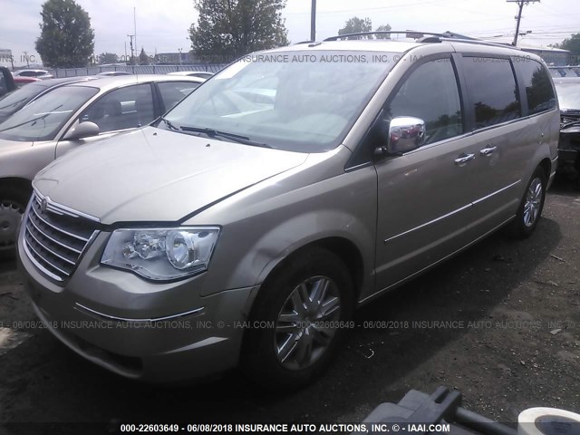 2A8HR64X79R550410 - 2009 CHRYSLER TOWN & COUNTRY LIMITED TAN photo 2