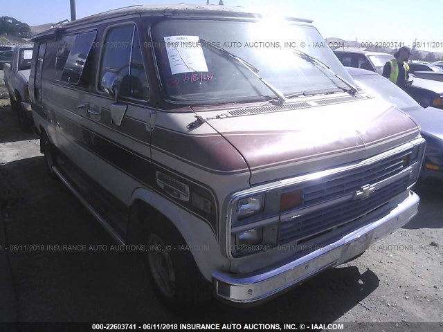 1GBEG25H5E7118558 - 1984 CHEVROLET G20 TAN photo 1