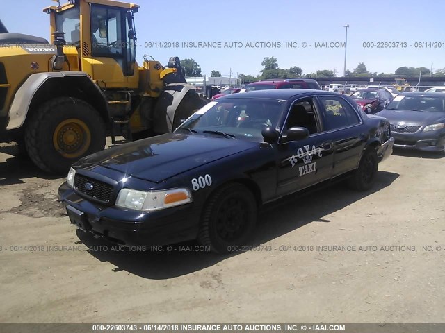 2FABP7BV6BX122622 - 2011 FORD CROWN VICTORIA POLICE INTERCEPTOR BLACK photo 2