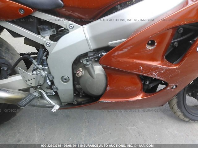 JKAZX4J161A032698 - 2001 KAWASAKI ZX600 J1 ORANGE photo 8