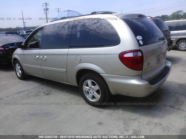 2D4GP44L37R266265 - 2007 DODGE GRAND CARAVAN SXT BEIGE photo 3