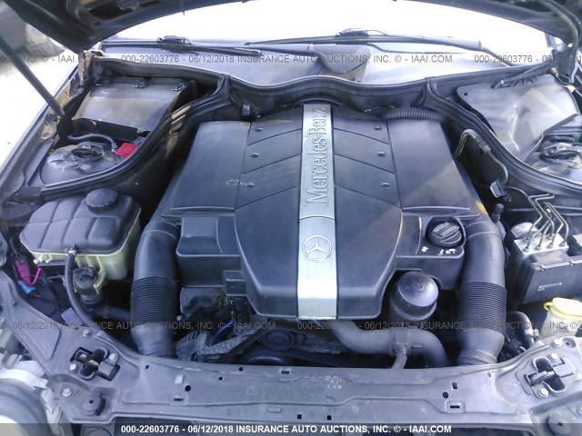 WDBRH64J42F168597 - 2002 MERCEDES-BENZ C 320 BLACK photo 10