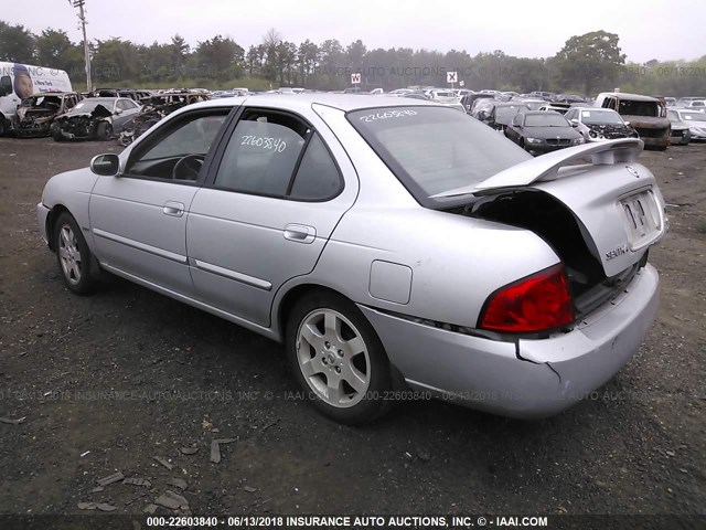 3N1CB51A05L552929 - 2005 NISSAN SENTRA 1.8S SILVER photo 3