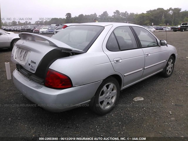 3N1CB51A05L552929 - 2005 NISSAN SENTRA 1.8S SILVER photo 4