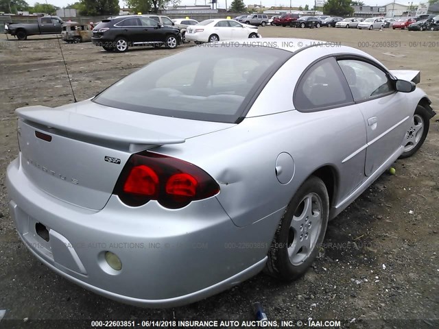 4B3AG42G14E147292 - 2004 DODGE STRATUS SXT SILVER photo 4