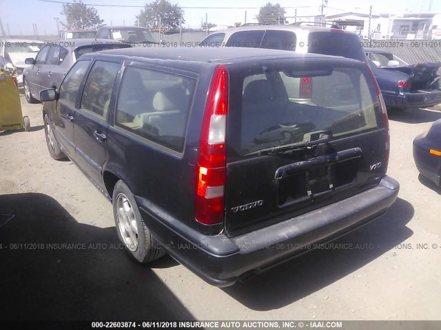 YV1LW5541W2365699 - 1998 VOLVO V70 BLUE photo 3