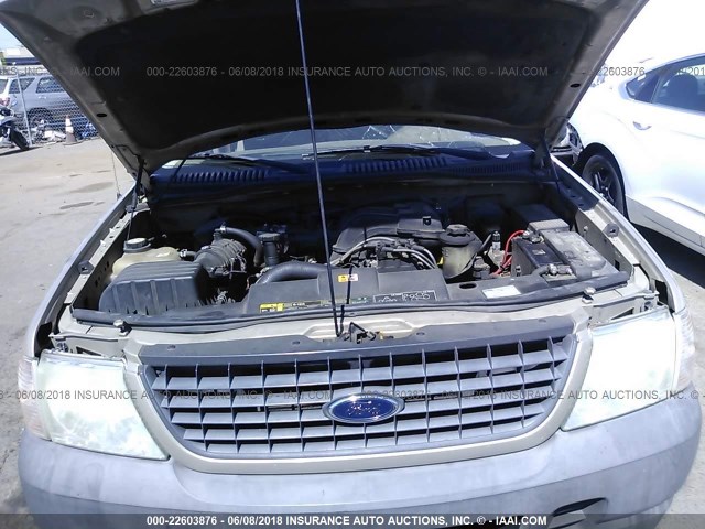 1FMZU62K14ZA22454 - 2004 FORD EXPLORER XLS/XLS SPORT GOLD photo 10