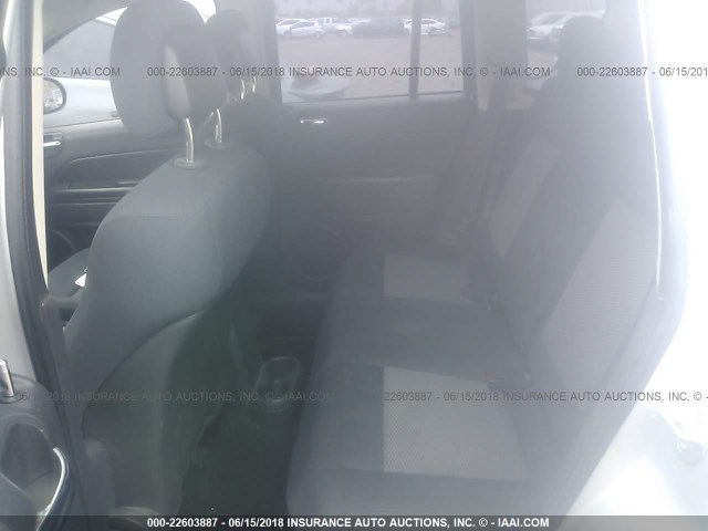 1J4NF4FB8AD591462 - 2010 JEEP COMPASS SPORT SILVER photo 8