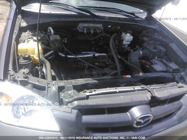 4F2YZ02Z16KM28791 - 2006 MAZDA TRIBUTE I GRAY photo 10